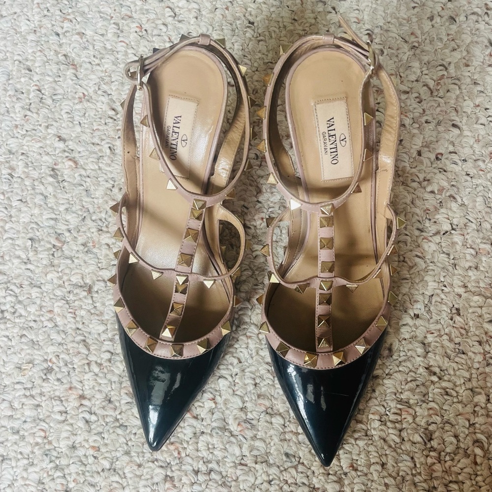 Valentino Rockstud Caged Pumps 100mm